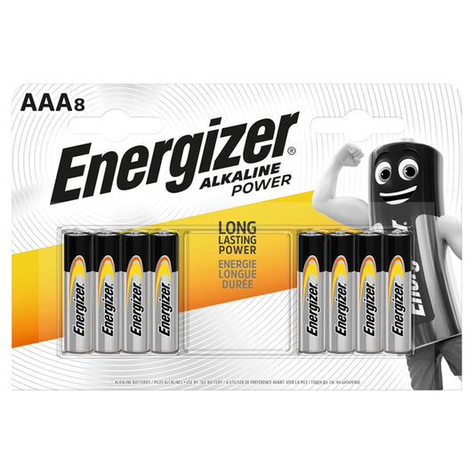 Energizer AAA Alkaline Batteries Multipack- 8 Batteries
