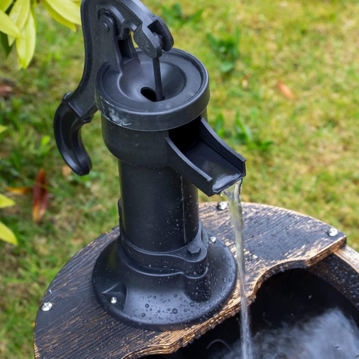 GardenKraft 2 Tier Barrel Fountain - 20890