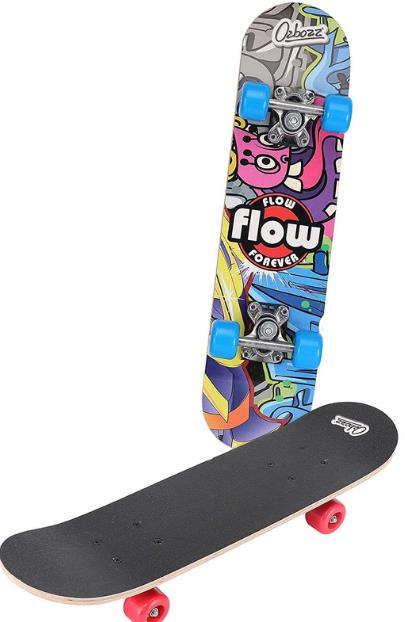 Ozbozz Wooden Skateboard 24" Assorted Colours