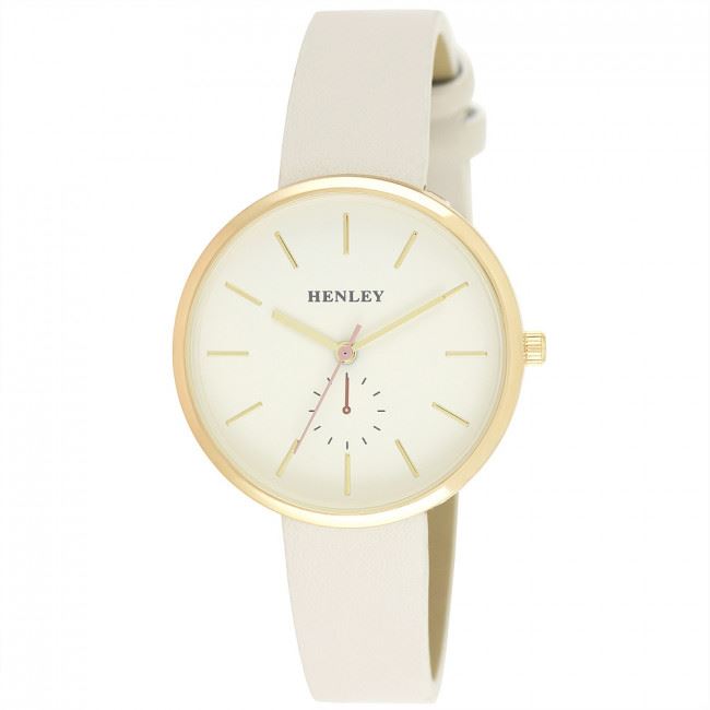 Henley Women's Fashion Casual Minimal Gold Tone Watch H06156