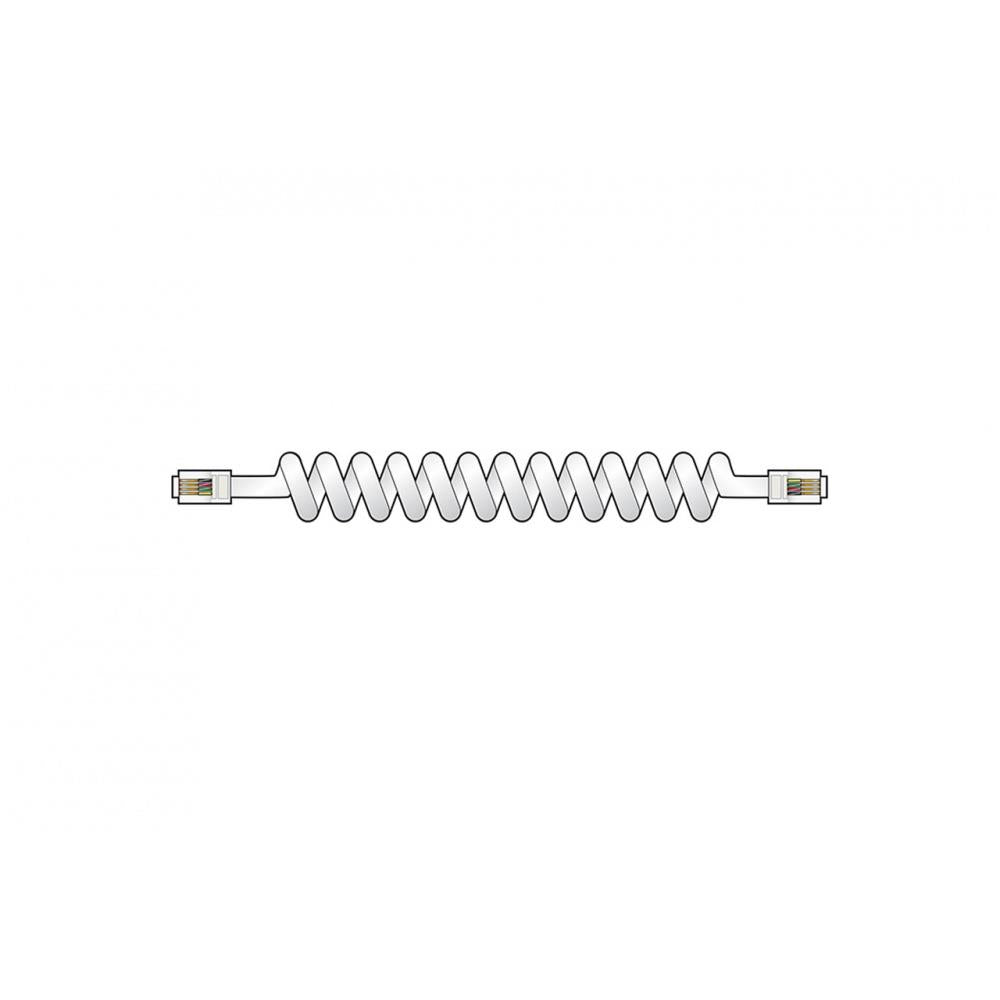 AV:Link Replacement Coiled Telephone Handset Curly RJ11 - RJ11 Plug Lead 113.520UK