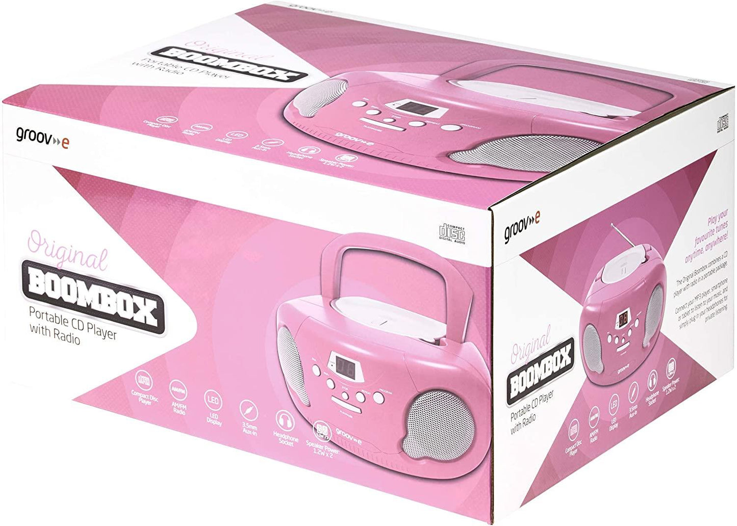 Groov-e Boombox Pink- GVPS733PNK