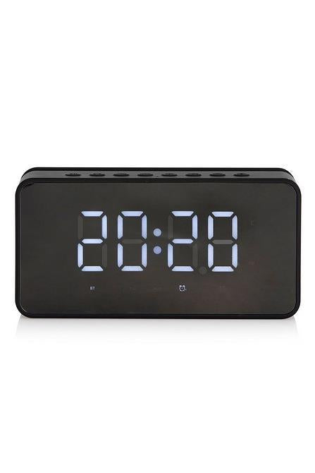 Akai A58117 Core Clock Alarm Bluetooth Speaker, Black