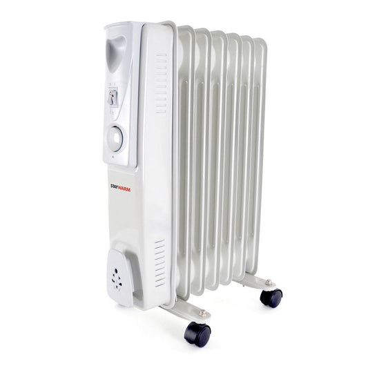StayWarm 1500w 7 Fin Oil Radiator Heater  - Grey
