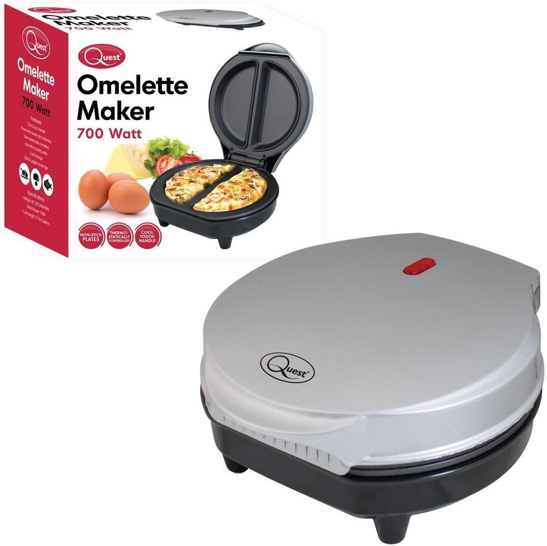 Quest 35640 Non-Stick Cool Touch Dual Omelet Maker, 700 W 220