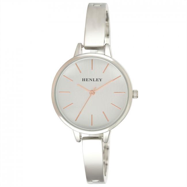 Henley Women's Fashion Formal Dress Half Bangle Watch H07308 - Multiple Colour