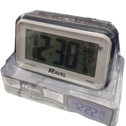 Ravel Digital LCD Touch Alarm Clock RCD002 Available Multiple Colour