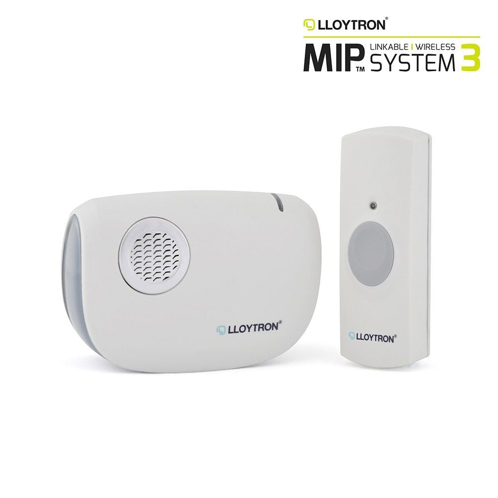 MIP3 - DingDong Battery Operated Portable Door Chime Kit - White