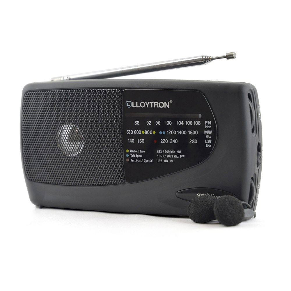 Lloytron 3 Band 'Sports' Personal Radio with Earphones