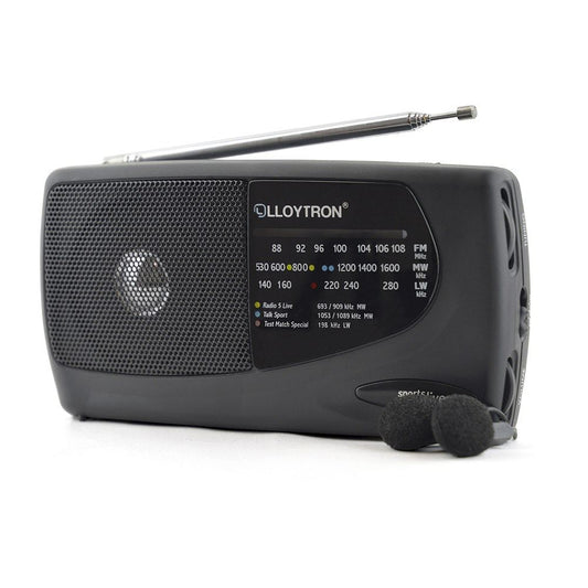 Lloytron 3 Band 'Sports' Personal Radio with Earphones