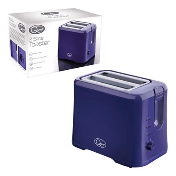 Quest 2-Slice Toaster - Navy Blue (Carton of 8)