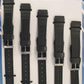 2003 5PK Black Rubber Watch Straps Available Sizes 12mm to 22mm