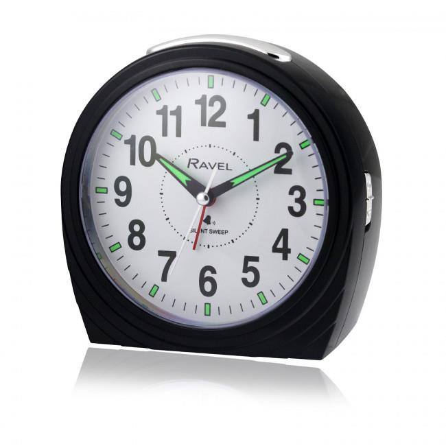 Ravel Large Art Deco Bedside / Mantel Quartz Alarm Clock RC035 Available Multiple Colour