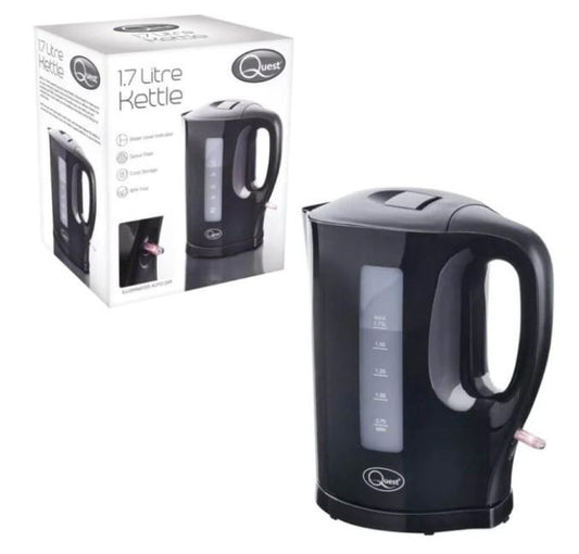 Quest 1.7L Jug Kettle - Black (Carton of 8)