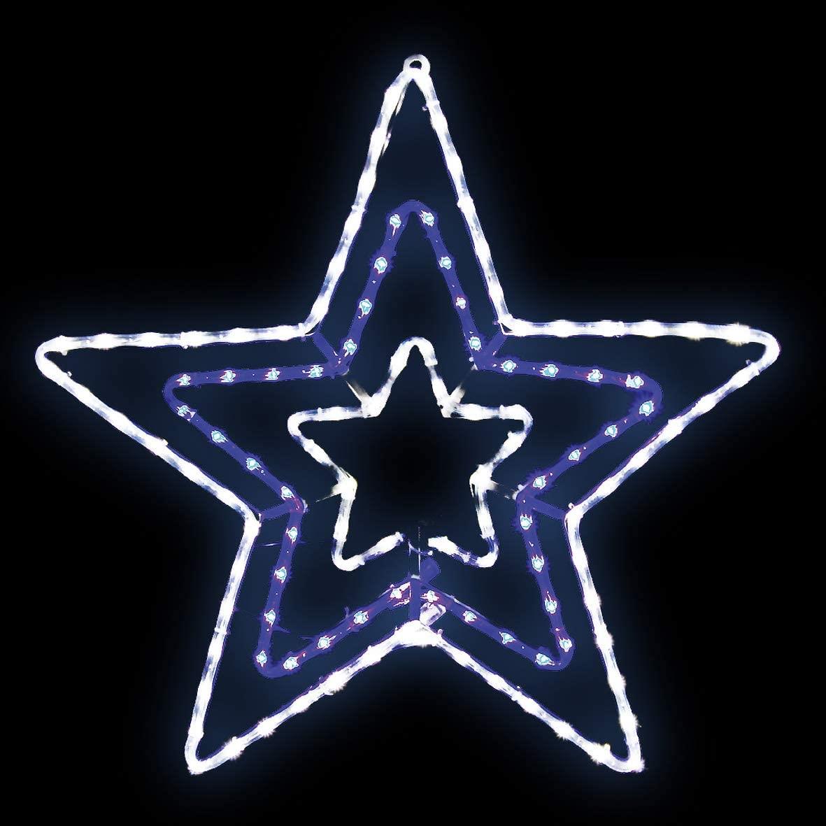 Christmas Workshop 5m LED Blue/White Star Rope Light - 72590