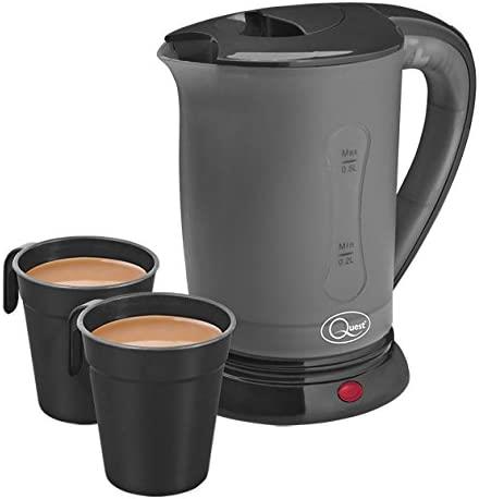 Quest 0.5L Travel Kettle - Black (Carton of 16)