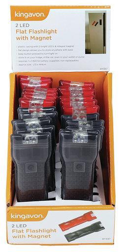 2 LED Flashlight with Magnet