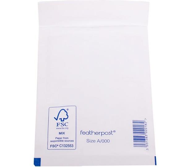 Padded Bubble Envelope in White Internal Size 120x165mm A/000 (QTY 200)
