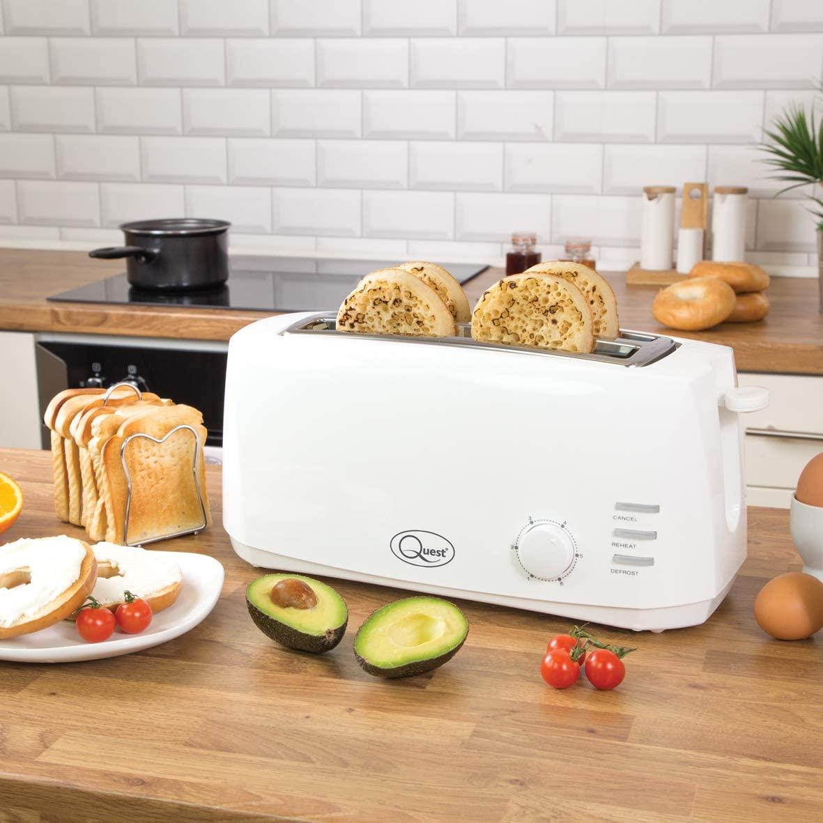 Quest 4 Slice Cool Touch Toaster - White (Carton of 4)