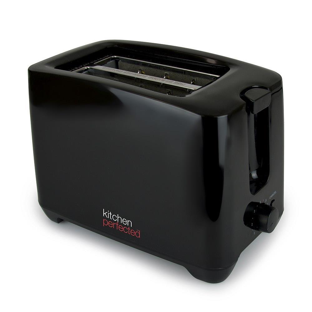 Kitchen Perfected 2 Slice extra wide slot Black Toaster E2020BK