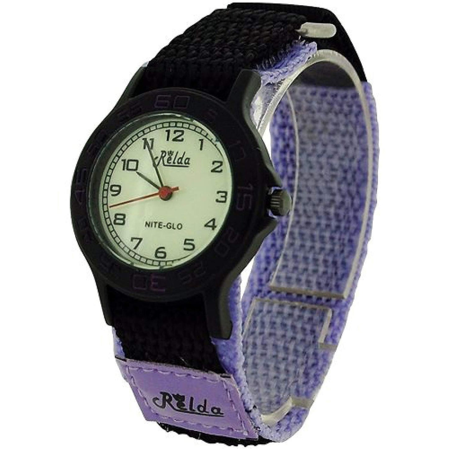 Relda boys & girls Analogue Nite-Glo Quartz Luminous Dial Velcro strap Watch REL5 Available Multiple Colour NEEDS BATTERY