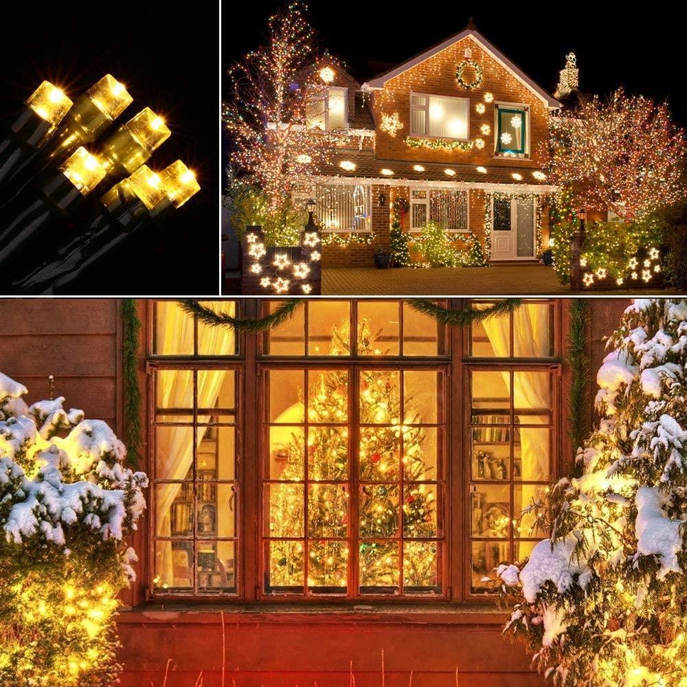 Planet Solar 200 Warm White Outdoor String Solar Powered Fairy Lights 20m