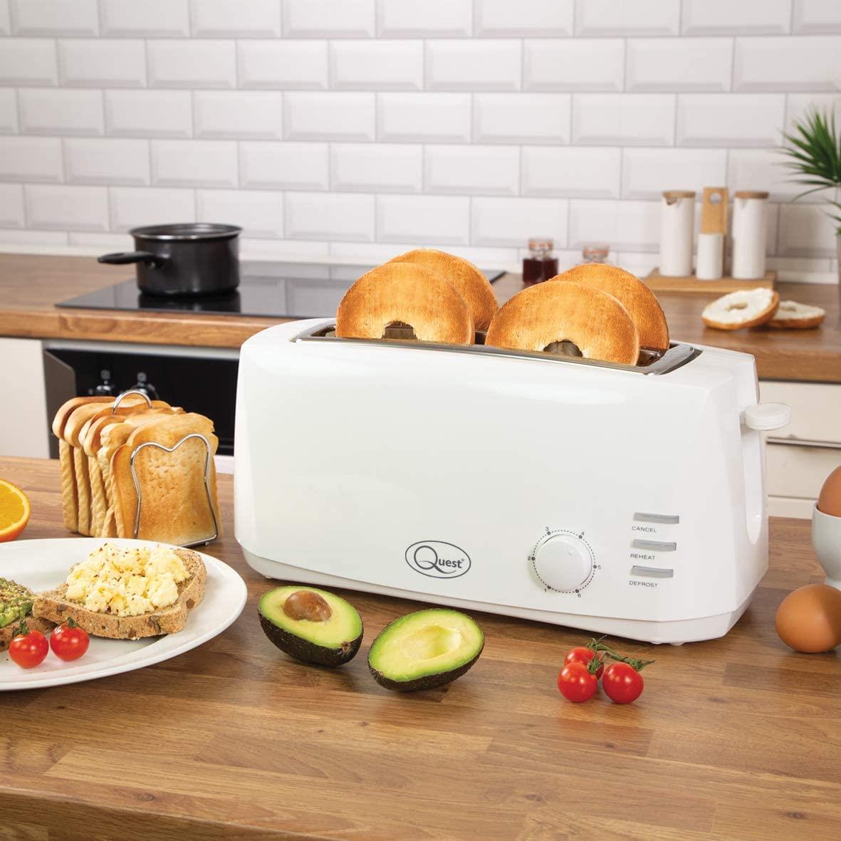 Quest 4 Slice Cool Touch Toaster - White (Carton of 4)