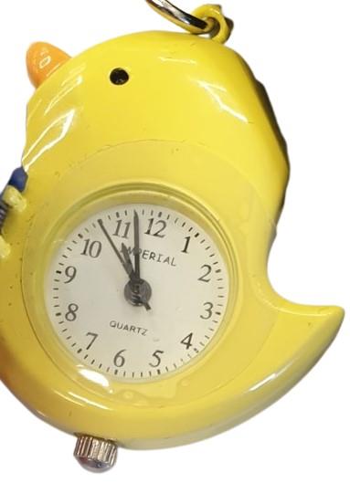 Imperial Key Chain Clock Bird Yellow/Blue IMP738