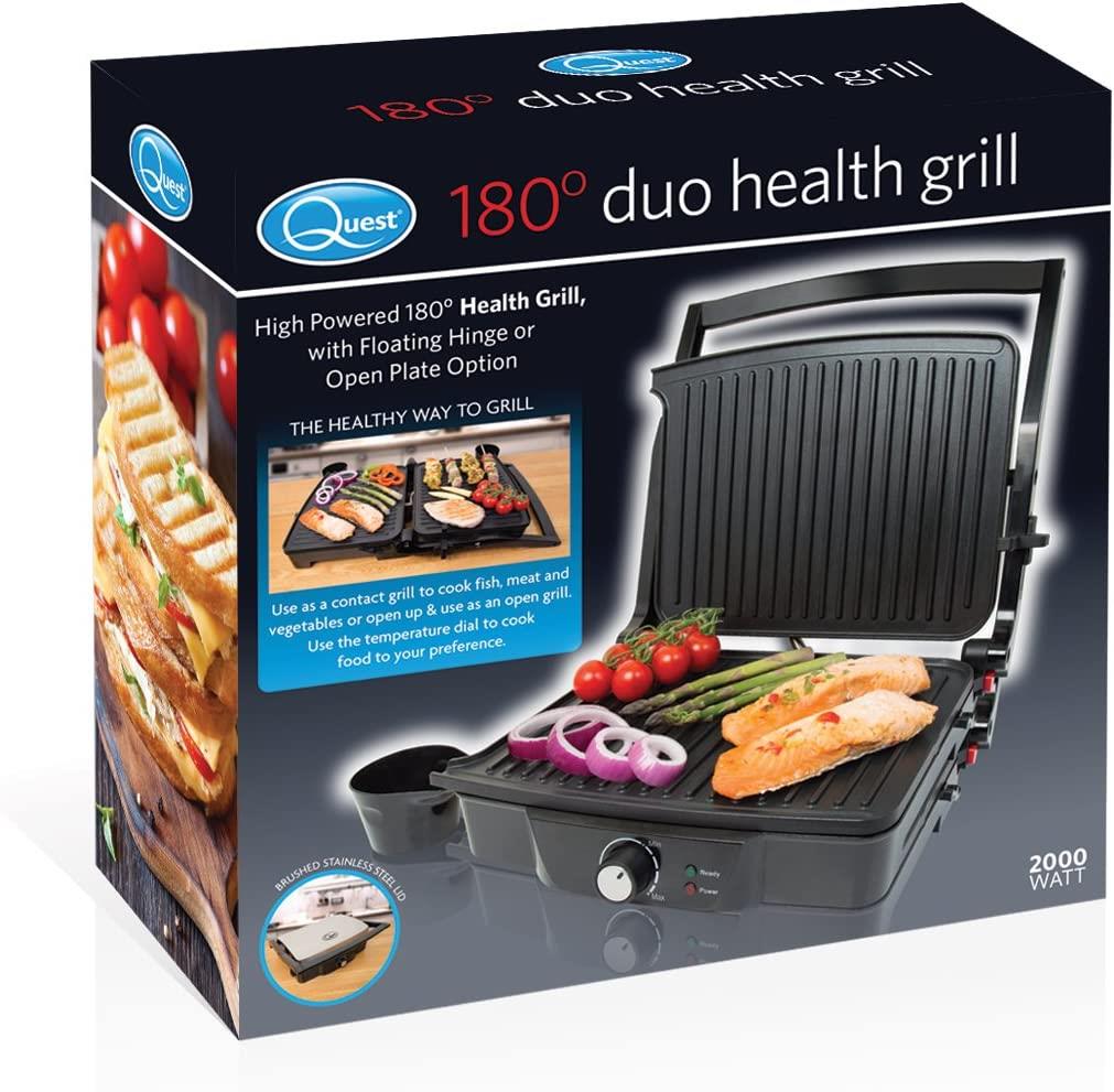 Quest 180° Duo Health Grill - Press or Open Grill (Carton of 4)