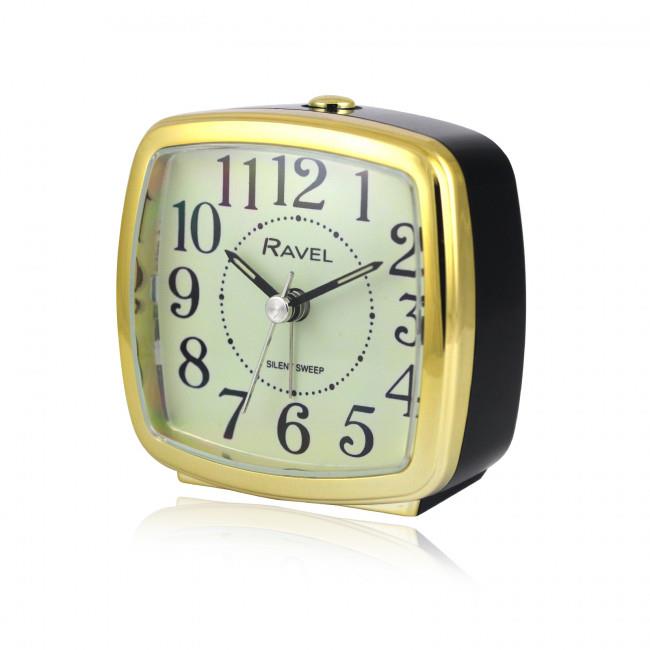 Ravel Retro Styled Small Size Bedside Quartz Alarm Clock RC041 Available Multiple Colour