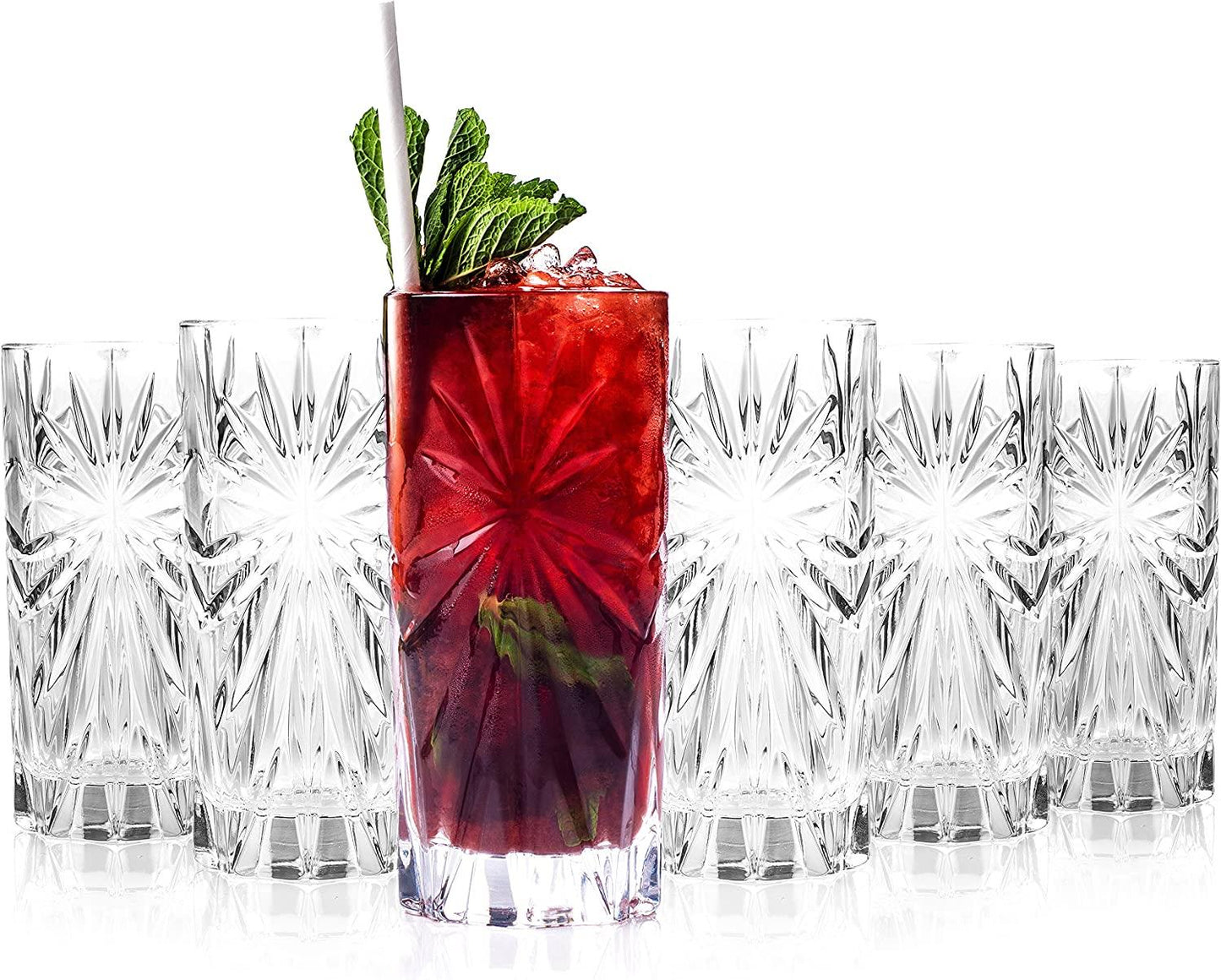 RCR Crystal Oasis Highball Tumbler Glasses Set Of 6- 226277020206