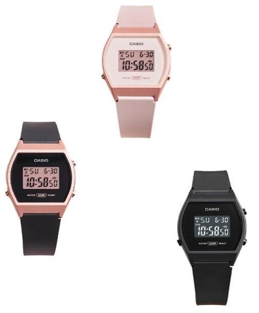 Casio Ladies Digital Watch rubber strap LW-204 Available Multiple Colour