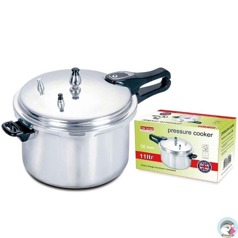 Tri-Star Aluminium Pressure Cooker 11Ltr