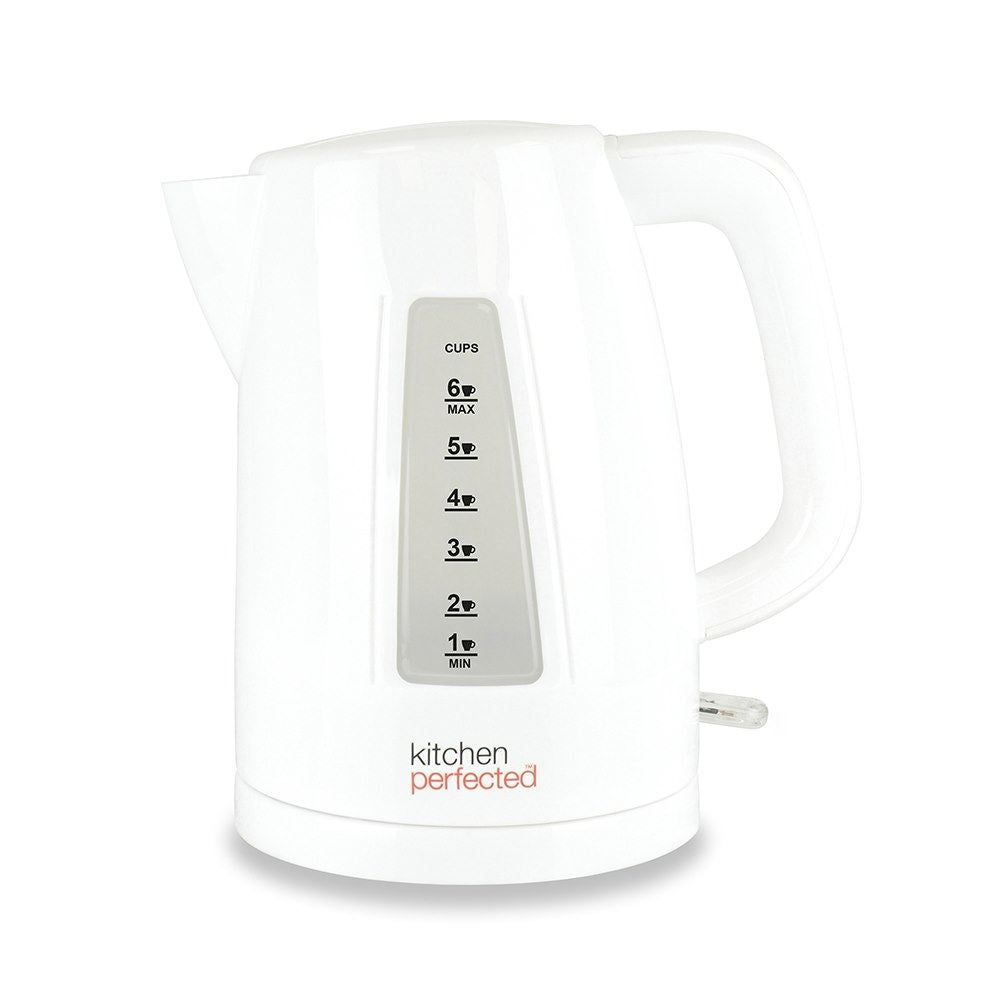 KitchenPerfected Eco-Friendly 3Kw Fast Boil Cordless Kettle - White (Carton of 12)