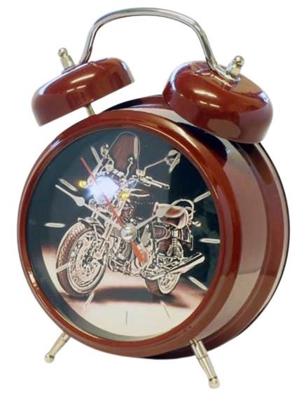 GTP Childrens Car & Bike Sound Voice with Light Double Bell Quartz Alarm Clock Available Multiple Colour