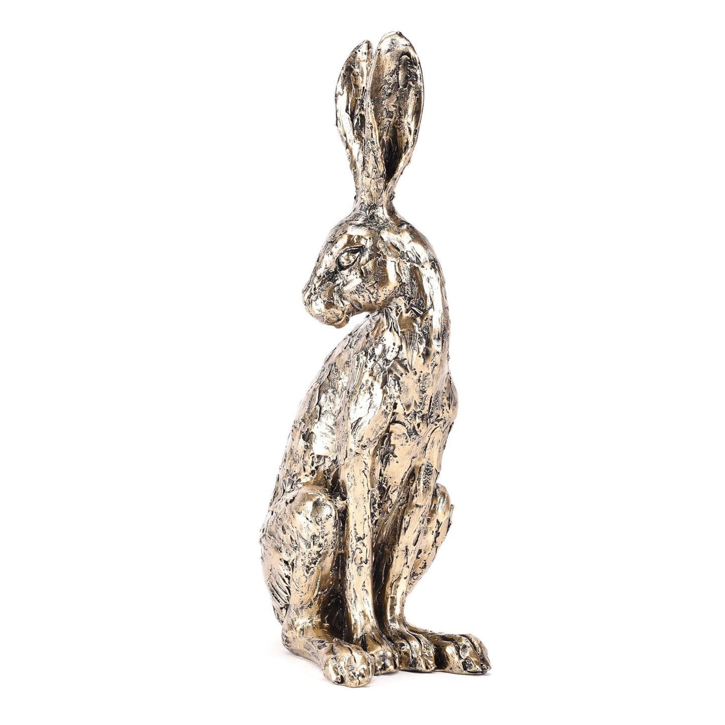 Meg Hawkins Bronze Finish Resin Hare Figurine