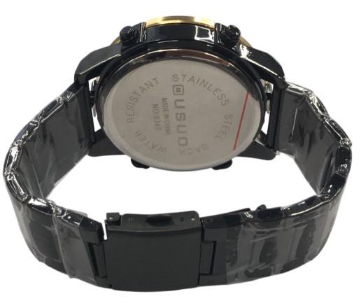 Ousuo Mens Fashion Ana Digital Big Dated Dial Stainless Steel Bracelet Watch NY London Available Multiple Colour