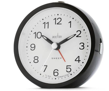 Acctim Elana Non-Ticking Sweep Luminous Hands Analogue Alarm Clock 1576 Available Multiple Colour
