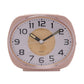 Wm.Widdop Silent Sweep Oval Face Blinking Light Alarm Clock 9506 Available Multiple Colour