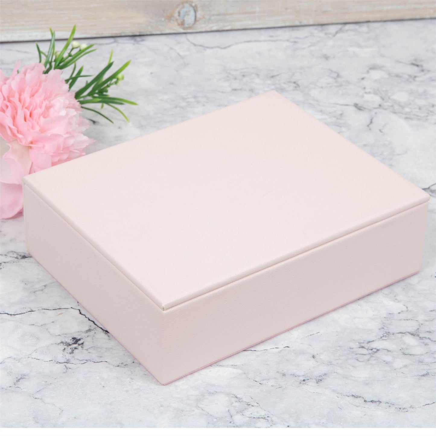 Sophia Large Leatherette Pink Jewellery Box