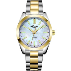 Rotary Ladies Henley White mother of pearl Dial Two Tone Steel Bracelet Watch