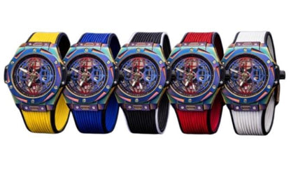 New Rainbow Watch Mens Dated Dial Analogue Rubber Strap Watch NY London Available Multi Colour