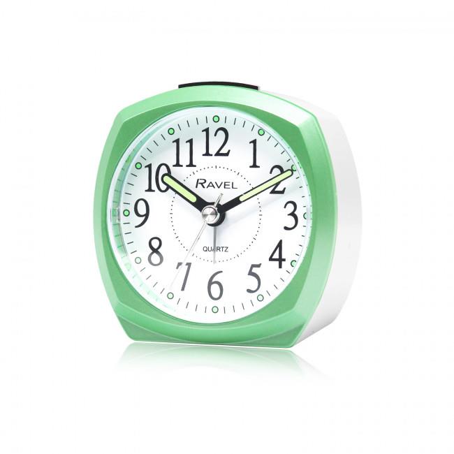 Ravel Front Colour Pop Beep Quartz Alarm Clock Green RC047 Available Multiple Colour