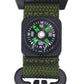 Ravel Mens Fashion Nylon Clip-On Carabiner with Compass and Luminous Dial Analogue Watch Available Multiple Colour