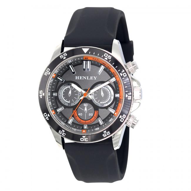 Henley Mens Sports Decorative mini eye dials Silicone Watch H02226 Available Multiple Colour