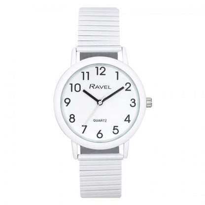 Ravel Unisex Large Size Pastel Coloured Expander Bracelet Watch Available Multiple Colour