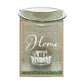 Hestia Gold Glass Wax Melt/Oil Burner - Home Sweet Home