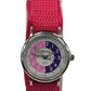 Olivia Children's Girls Analogue Quartz Time Teacher Watch with Pink Velcro Strap TOC146  - CLEARANCE NEEDS RE-BATTERY