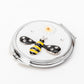 Sophia Classic Metal & Epoxy Bumble Bee Compact Mirror