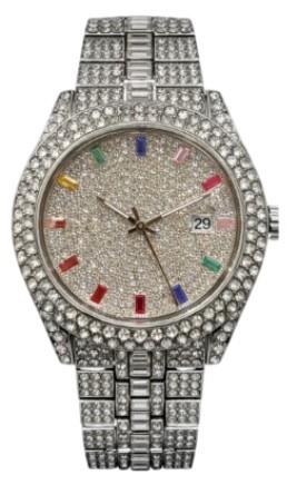 NY London Mens Fashion Bling Assorted Watch Dated Round Dial Bracelet Watch Available Multi Colour